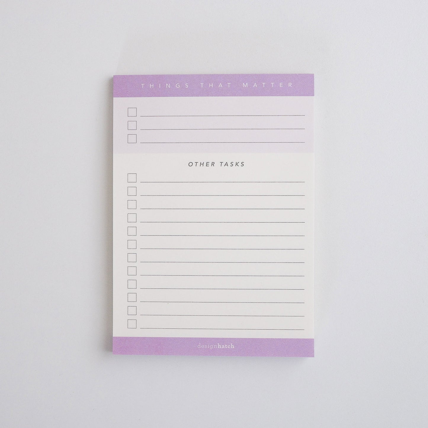 A6 List Pad: Things That Matter