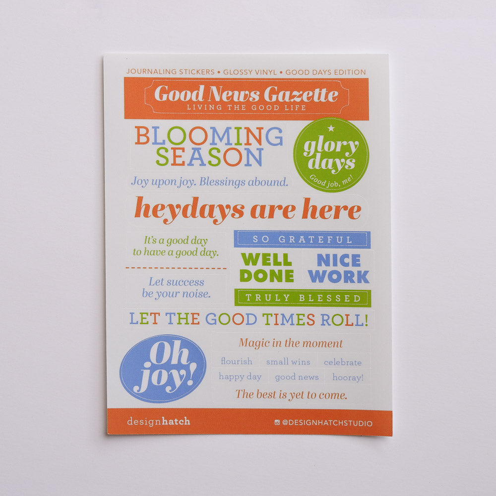 Good News Gazette - Sticker Sheet