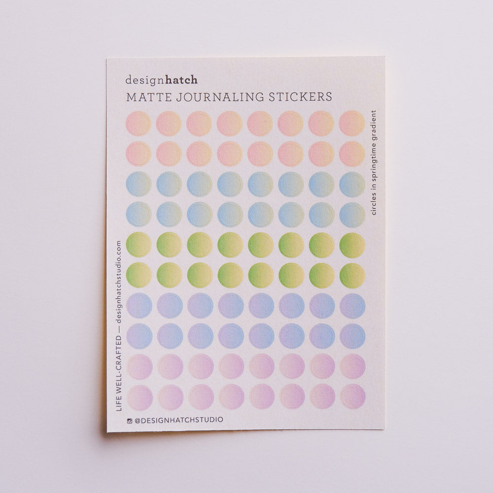 Circles - Sticker Sheet