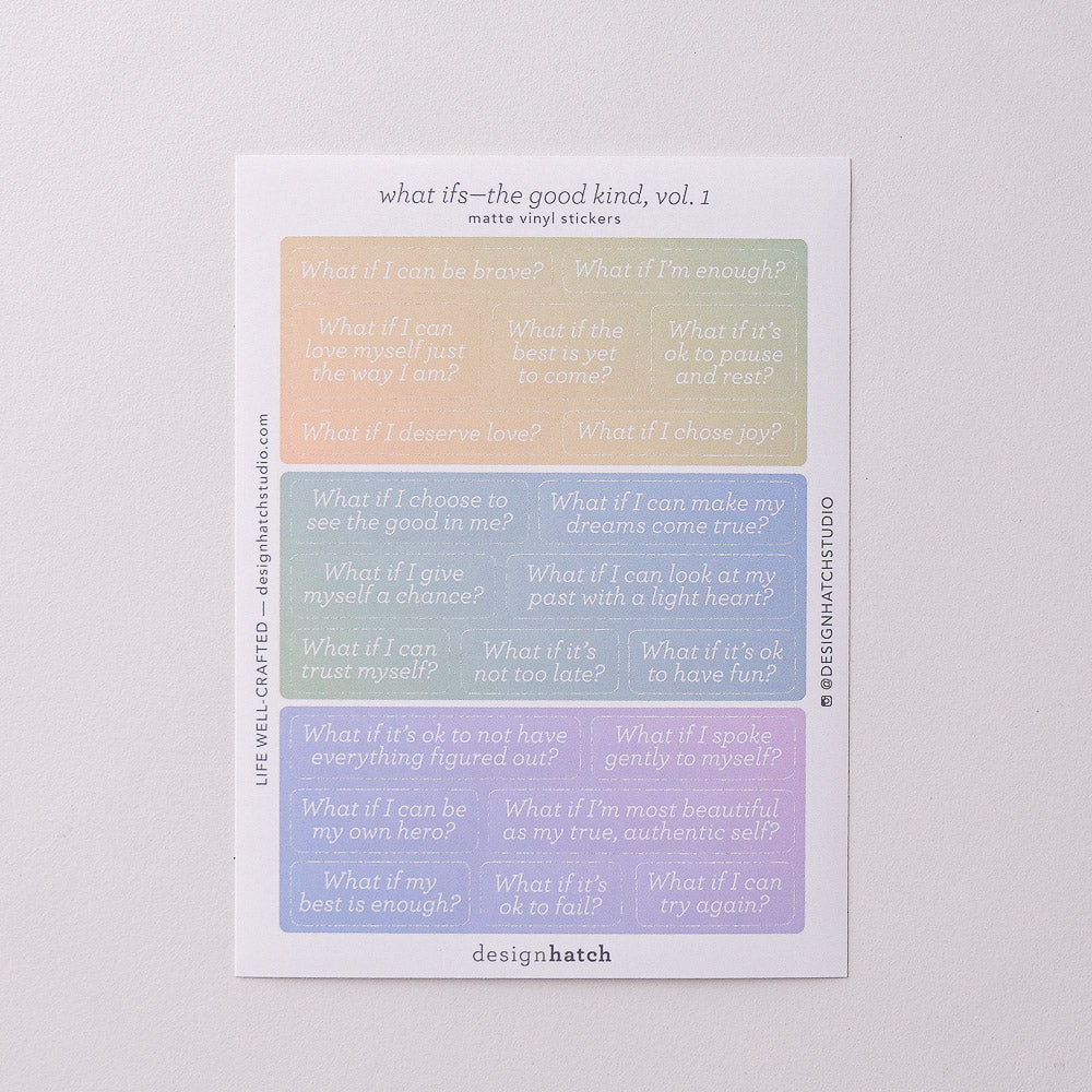 What Ifs, Vol. 1 - Sticker Sheet