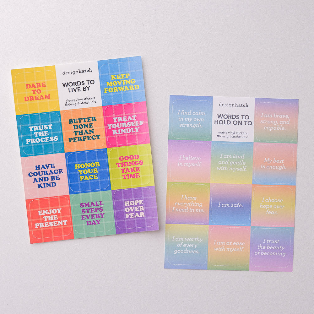 Words to Hold Onto - Sticker Sheet