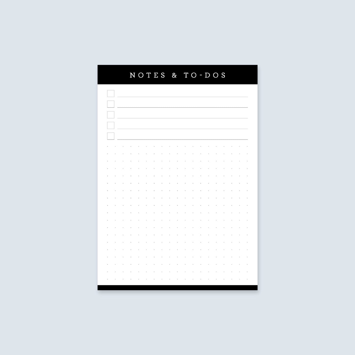 Custom A6 Notepad - List + Notes - Design Hatch Studio