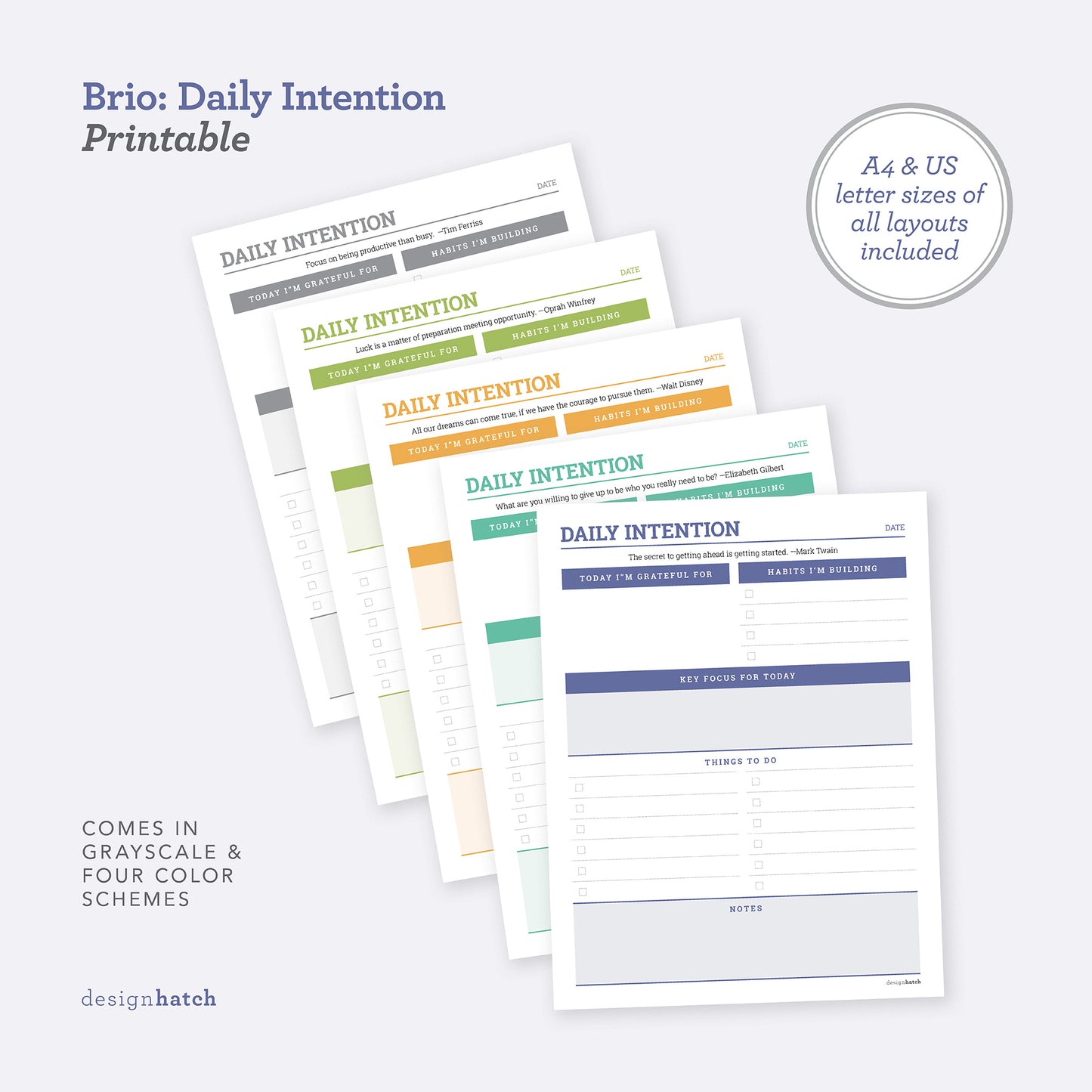Brio: Daily Intention