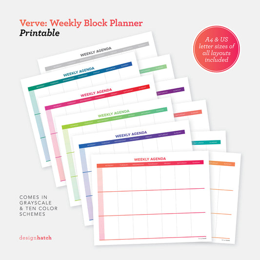 Verve: Weekly Block Planner