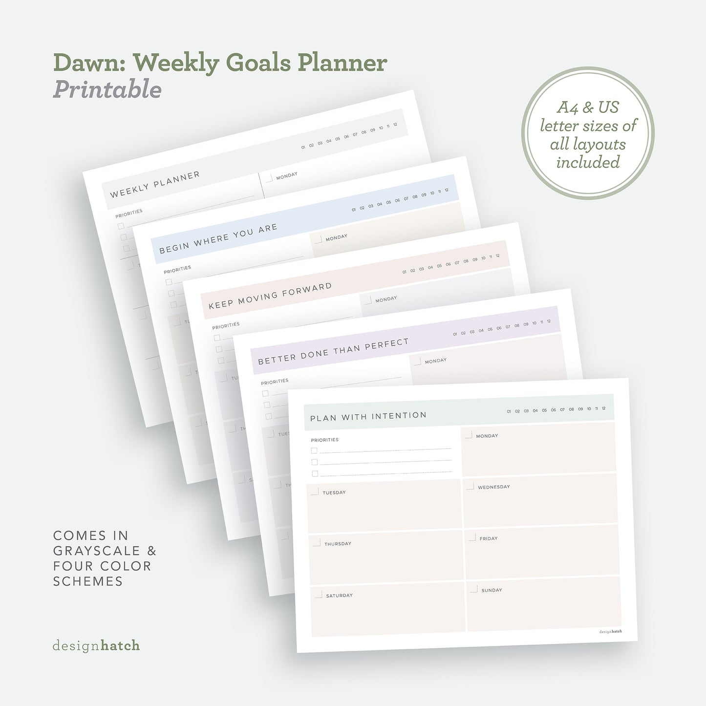 Dawn: Weekly Goals Planner